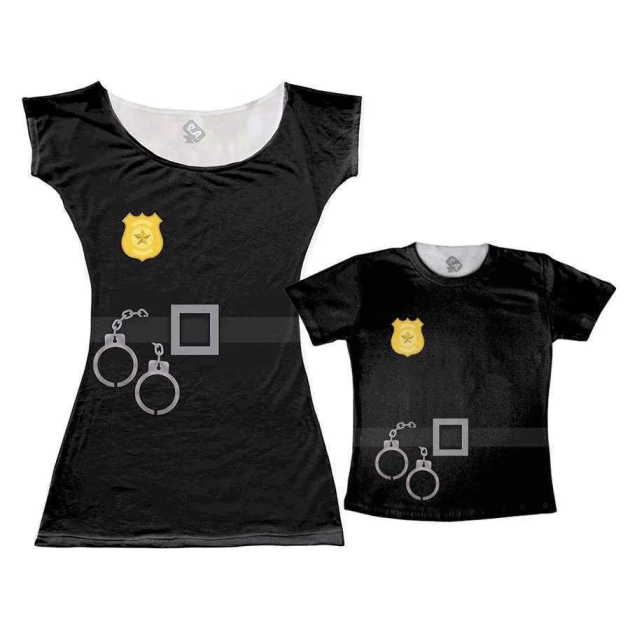 Vestido E Camiseta - Tal Mãe, Ta Filho Polícia