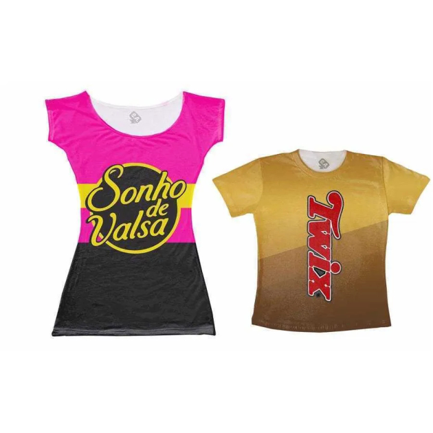 Vestido e Camiseta - Tal Mãe Tal Filho Chocolate