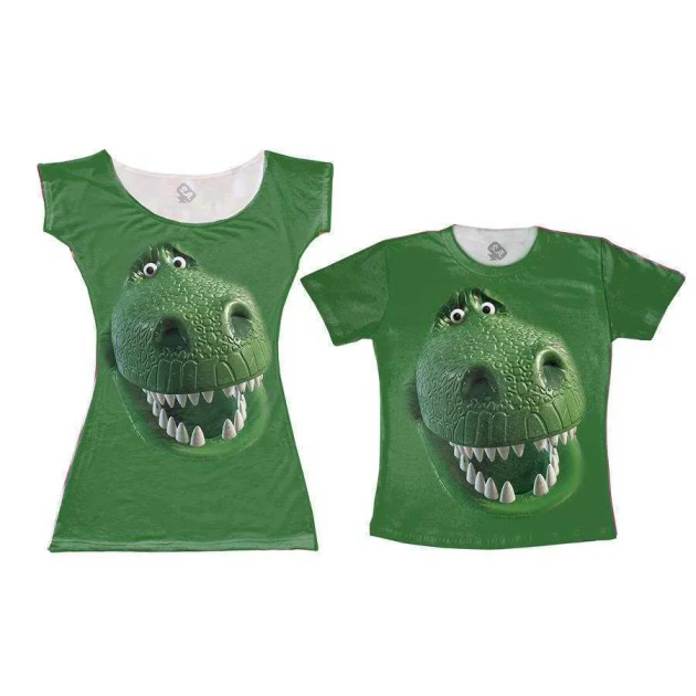 Vestido E Camiseta Tal Mãe, Tal Filho Dino