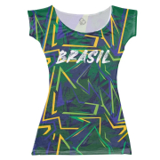 Vestido Infanti Colorido Com As  Cores Da Bandeira  Para A Copa Do Mundo