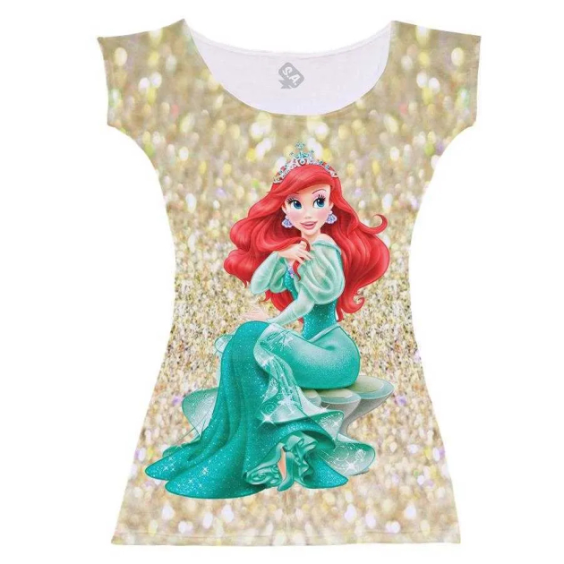 Vestido  Infantil Ariel Gold