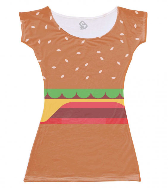 Vestido  Infantil  Hamburguer