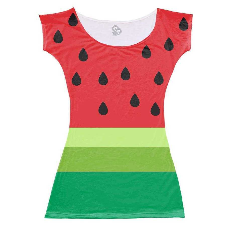 vestido infantil tema melancia