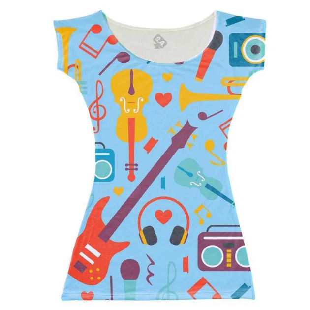 Vestido Infantil Música