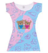 Vestido Revelação Ursinho