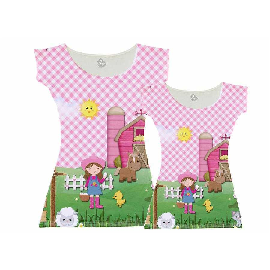 vestido fazendinha mae e filha