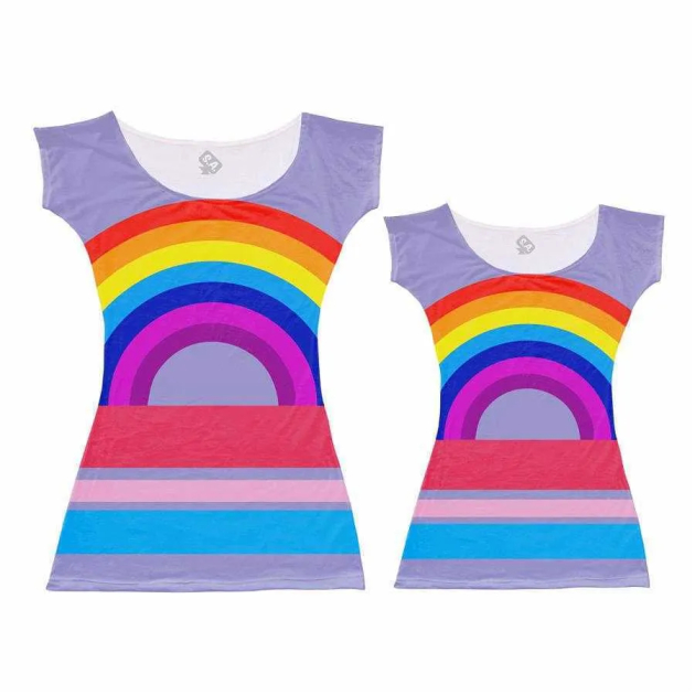 Vestidos Tal Mãe Tal Filha Arco Iris