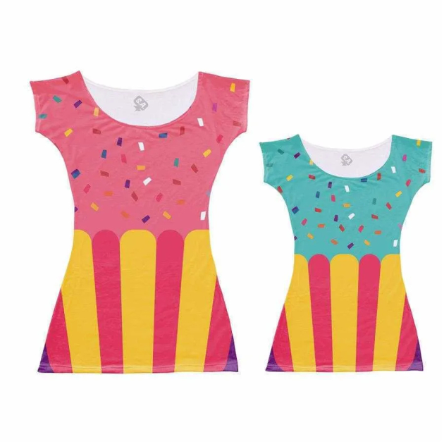 Vestidos Tal Mãe Tal Filha Cupcake