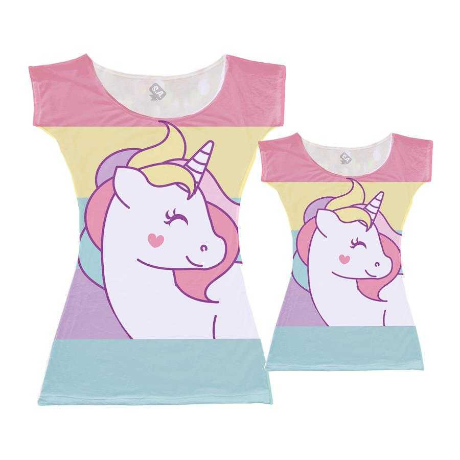 vestido unicornio mae e filha